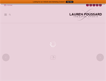 Tablet Screenshot of laurenpoussard.com